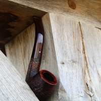 Alfred Dunhill - The White Spot Cumberland 6102 Group 6 Bent Pipe (DUN725)